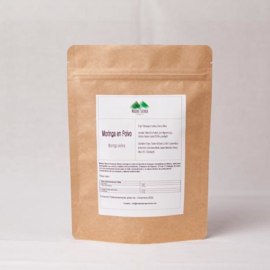 Bolsa moringa en polvo