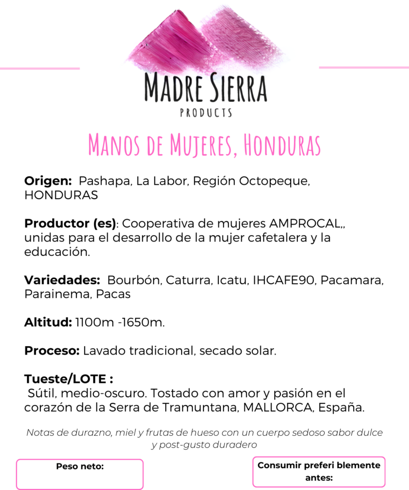 Manos de Mujeres HONDURAS Café Manos de Mujeres HONDURAS